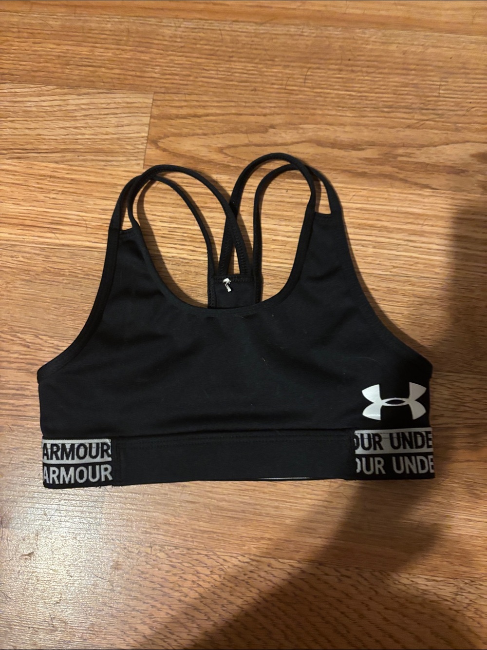 Under Armour Black Womenβs Strappy Sports Bikini Top